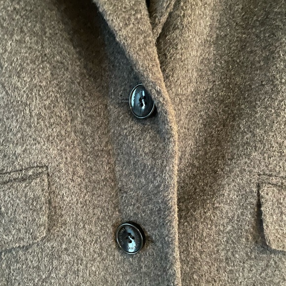 XS Sam Edelman Classic Grey Wool Trench Coat Single Breasted NWT-New! - Picture 6 of 14